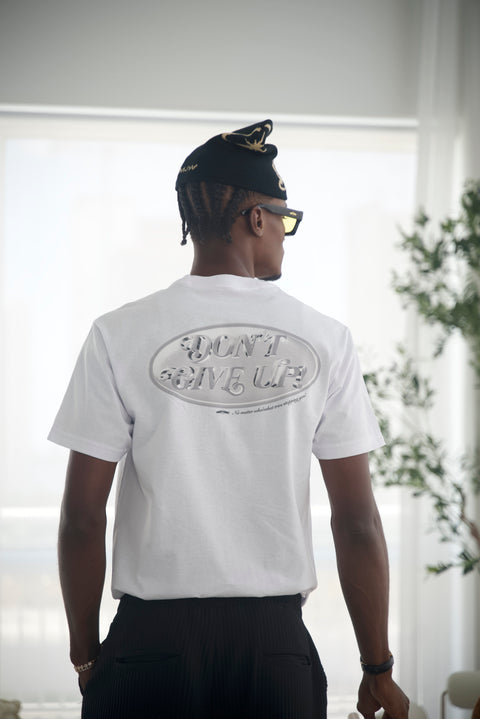 Don't Give Up Chrome Tee