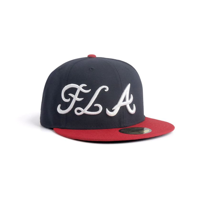 FLA x Braves New Era 59FIFTY Fitted Cap - Navy / Red