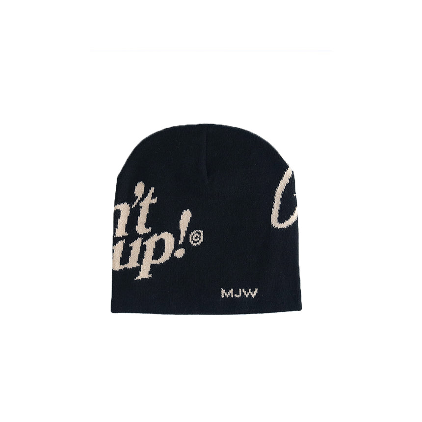 Don't Give Up Knit Beanie Black